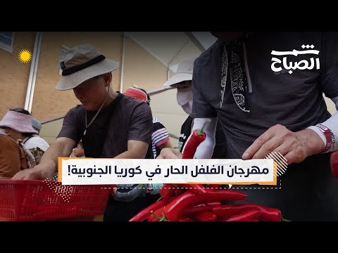 فيديو | شمس الصباح | مهرجان الفلفل الحار في كوريا الجنوبية.. أبراج فلفل وأكل سريع