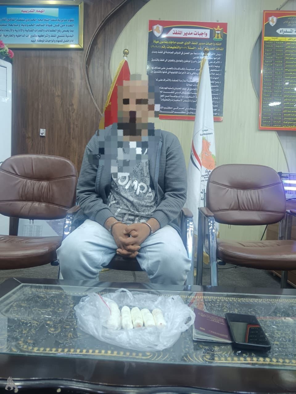 ضبط محاولة تهريب مادة الكريستال بحوزة مسافر أجنبي في منفذ الشلامجة » وكالة الانباء العراقية (واع)